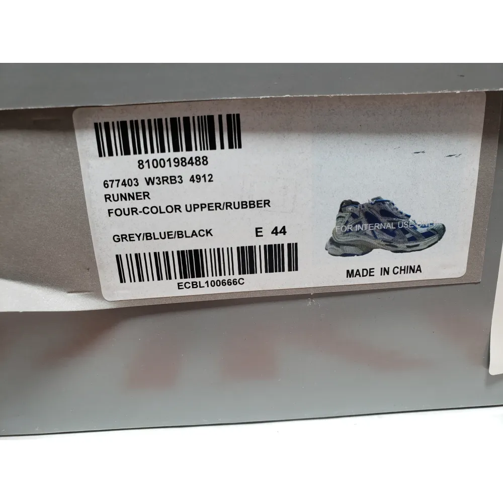 PKGoden Balenciaga Runner White Blue 677403W3RB34912