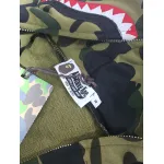 BAPE 1st Camo Shark Full Zip Hoodie Green