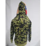 BAPE 1st Camo Shark Full Zip Hoodie Green