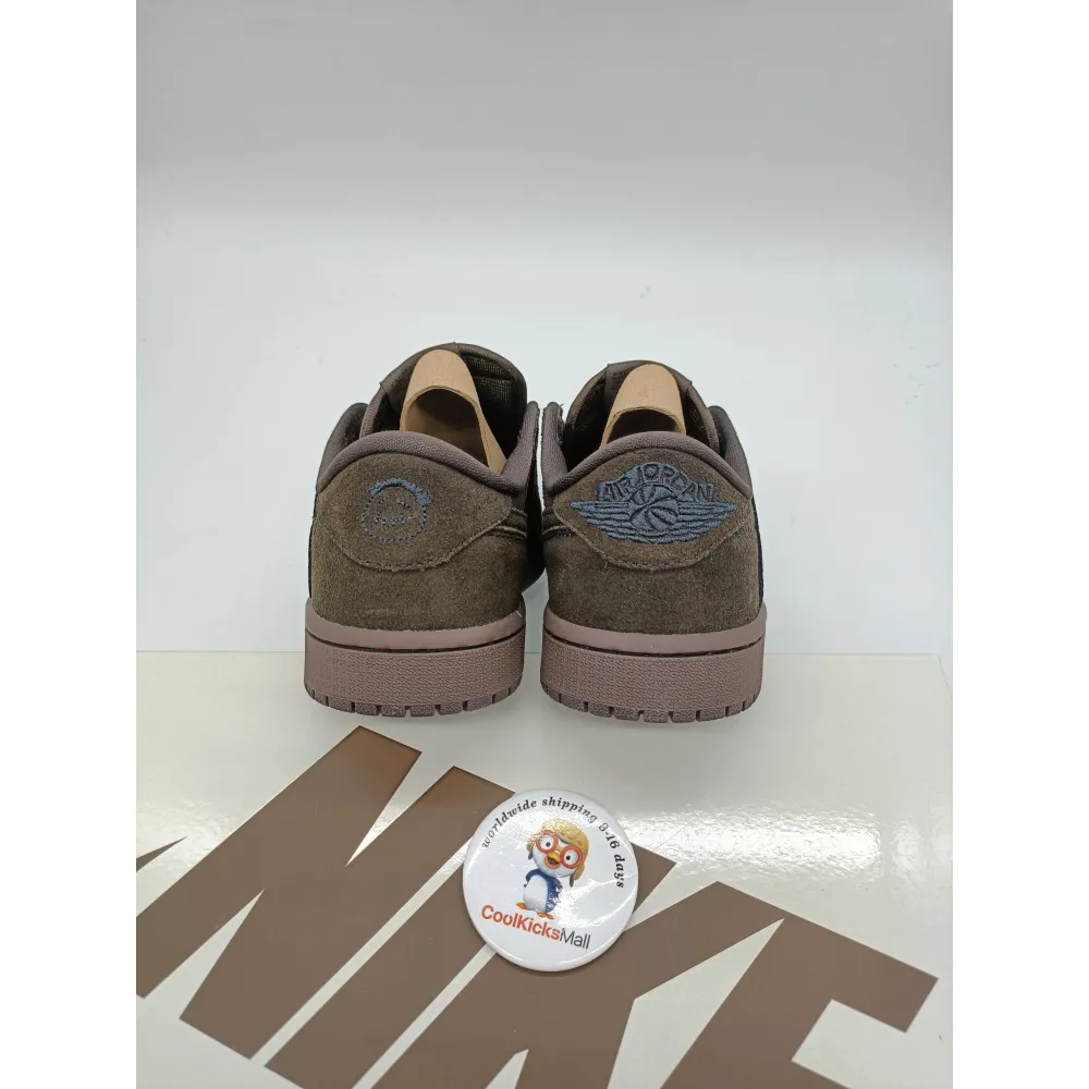 PKGoden Travis Scott x Air Jordan 1 Retro Low OG SP Velvet Brown DM7866-202 