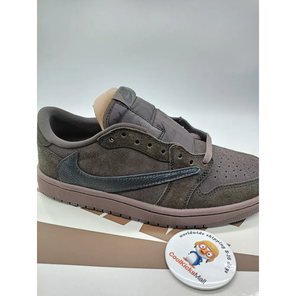 PKGoden Travis Scott x Air Jordan 1 Retro Low OG SP Velvet Brown DM7866-202 