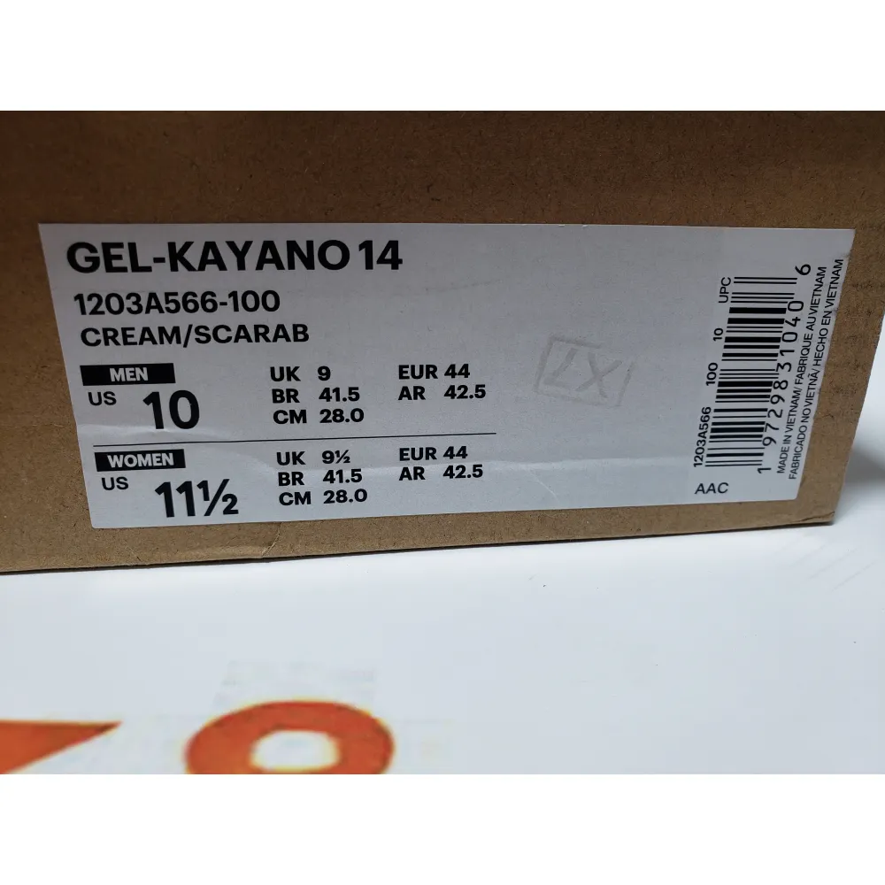 Special Sale Kith x Asics Gel Kayano 14 Cream Scarab 1203A566-100