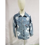 Denim Tears Type - 2 All Over Wreath Light Wash Jacket