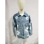 Denim Tears Type - 2 All Over Wreath Light Wash Jacket