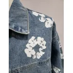 Denim Tears Type - 2 All Over Wreath Light Wash Jacket