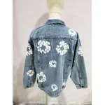 Denim Tears Type - 2 All Over Wreath Light Wash Jacket