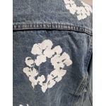 Denim Tears Type - 2 All Over Wreath Light Wash Jacket