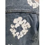 Denim Tears Type - 2 All Over Wreath Light Wash Jacket