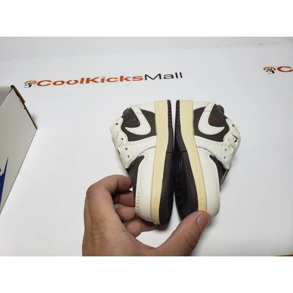 Kids Jordan| G5 Air Jordan 1 Low Travis Scott Reverse Mocha