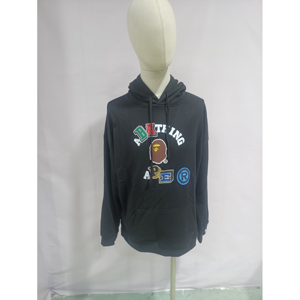 BAPE ape head logo color print hoodie