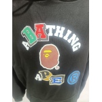BAPE ape head logo color print hoodie