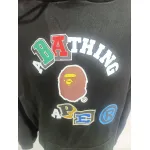 BAPE ape head logo color print hoodie