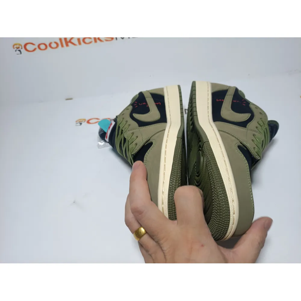 Special Sale Travis Scott x Air Jordan 1 Low GET "Black Olive"  DM7866-002