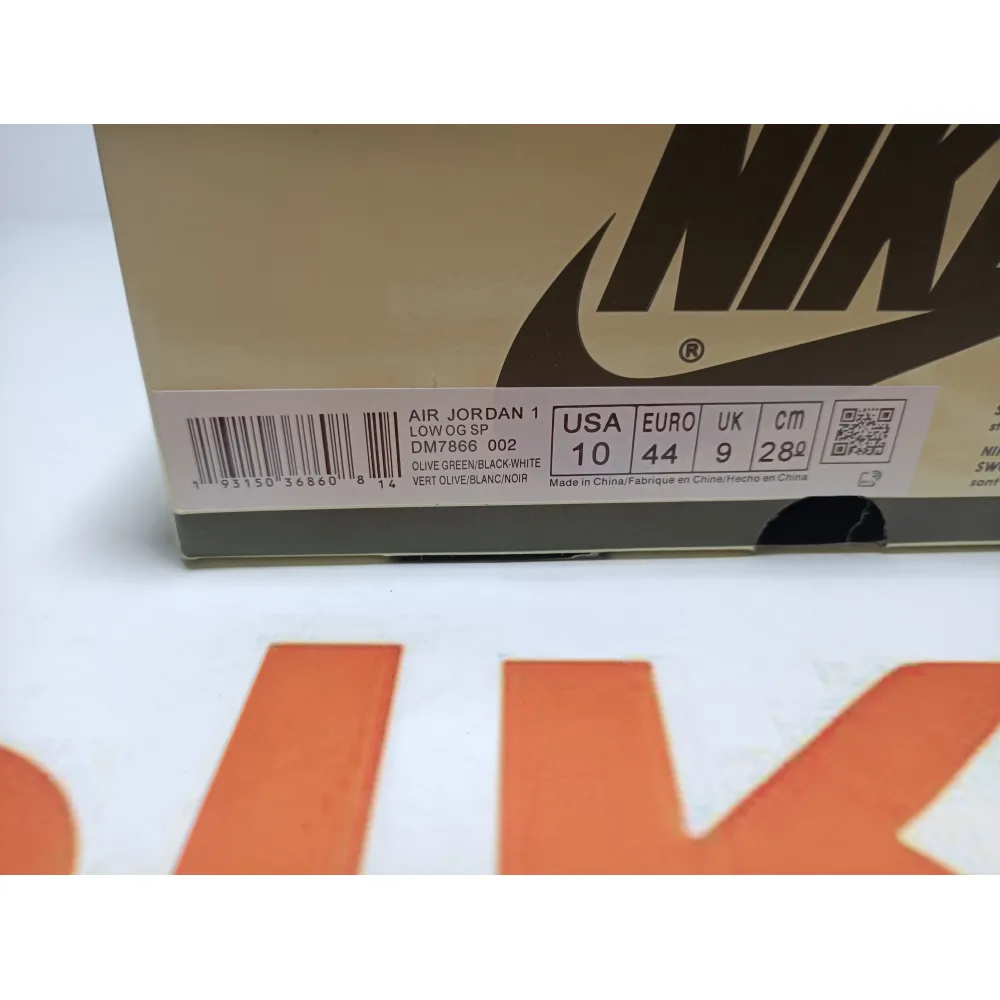 Special Sale Travis Scott x Air Jordan 1 Low GET "Black Olive"  DM7866-002