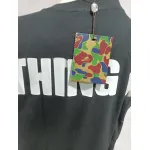 BAPE ape head letter print short sleeve black T-Shirts