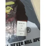 BAPE ape head letter print short sleeve black T-Shirts