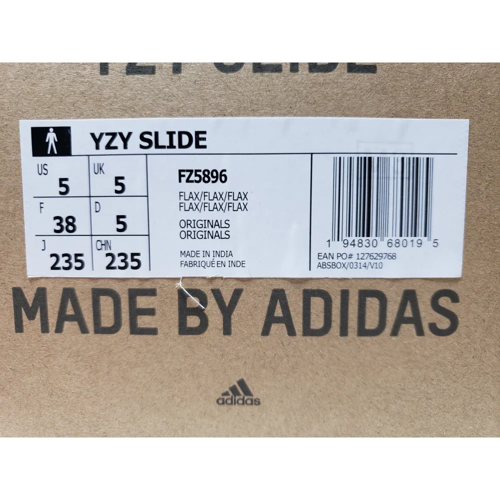 shop cool kicks | G5 Yeezy Slide Flax,FZ5896