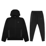Nike Sportswear Tech Fleece Full-Zip Hoodie & Joggers Set black
