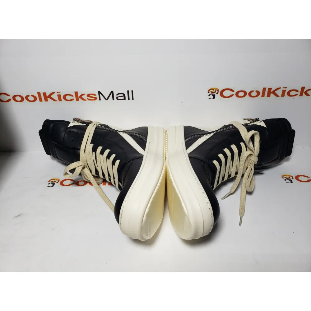  💖Free shipping💖 PKGoden RICK OWENS/RO Geobasket Black and White RU02C7894LCGLPO-7511 