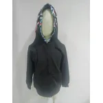 BAPE ABC Camo Shark Wide Fit Full Zip Double Hoodie Navy