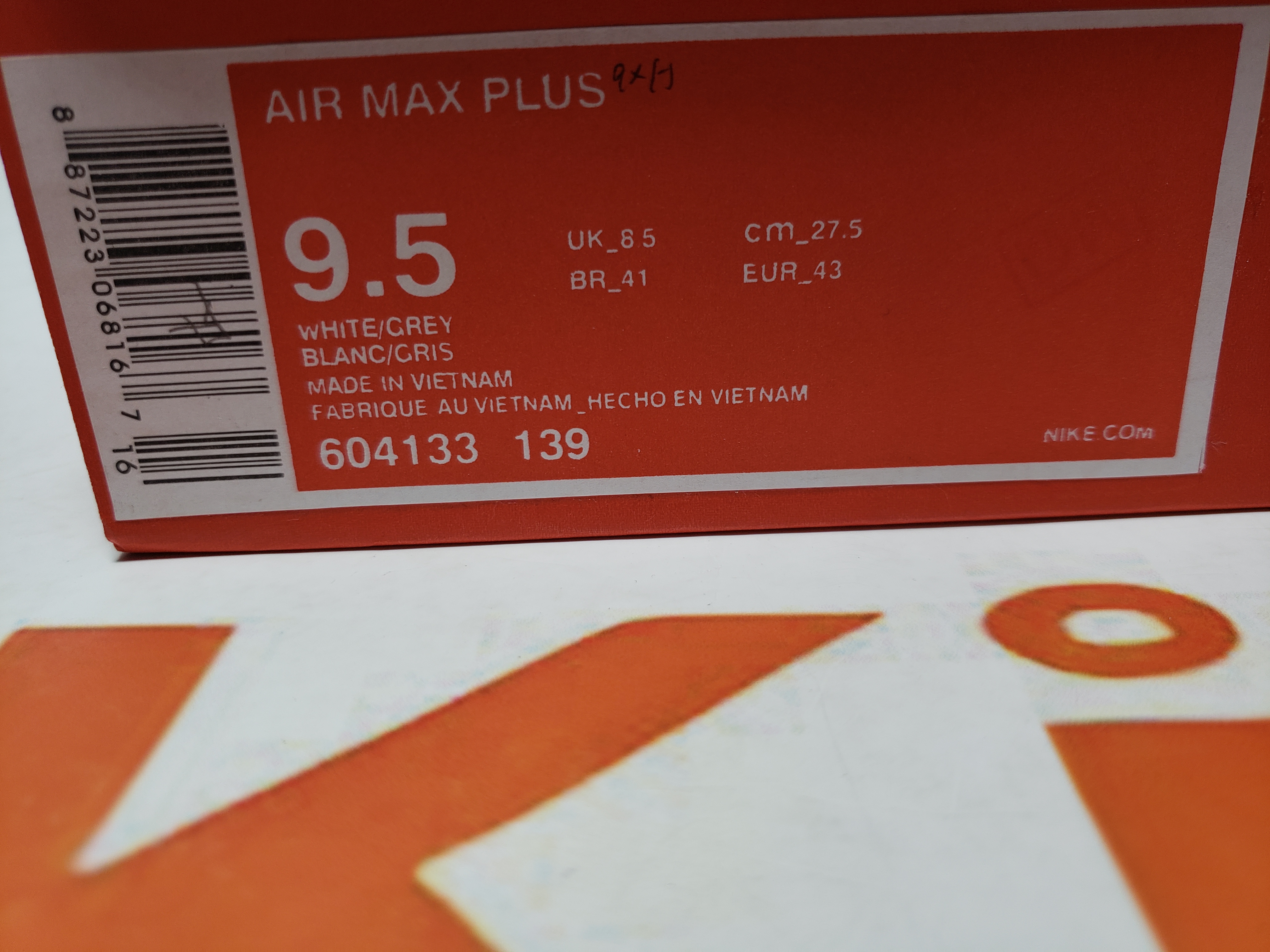 G5 Air Max Plus White,604133-139