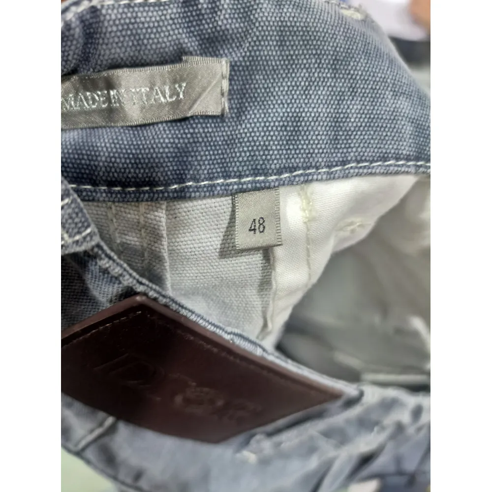 Dior x Stone Island joint 24Fw pocket Dior island logo work Jeans-gray blue 2