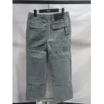 Dior x Stone Island joint 24Fw pocket Dior island logo work Jeans-gray blue 2