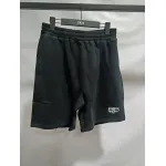 Balenciaga distressed washed lock embroidered Short Pants black
