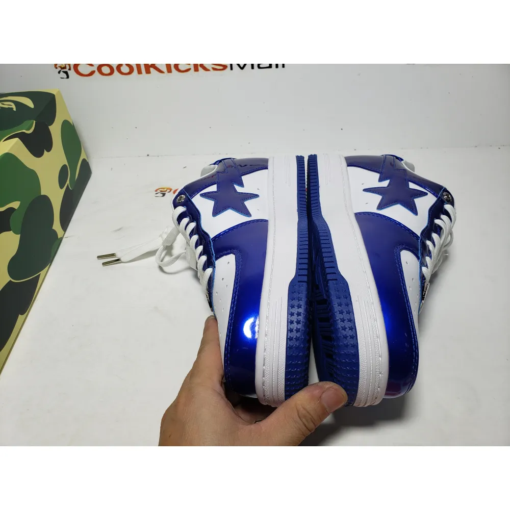 Special Sale A Bathing Ape Bape Sta Low Blue and White Mirror Finish 1170-191-022
