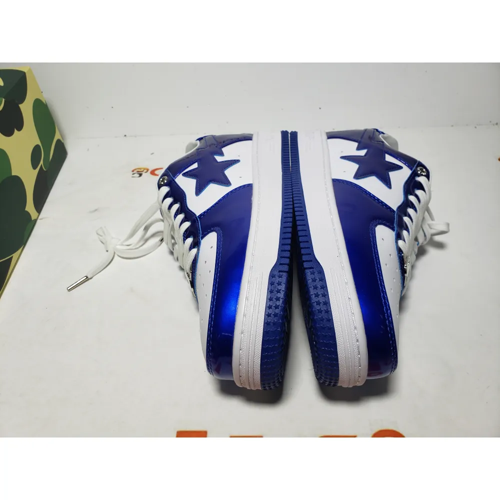 Special Sale A Bathing Ape Bape Sta Low Blue and White Mirror Finish 1170-191-022