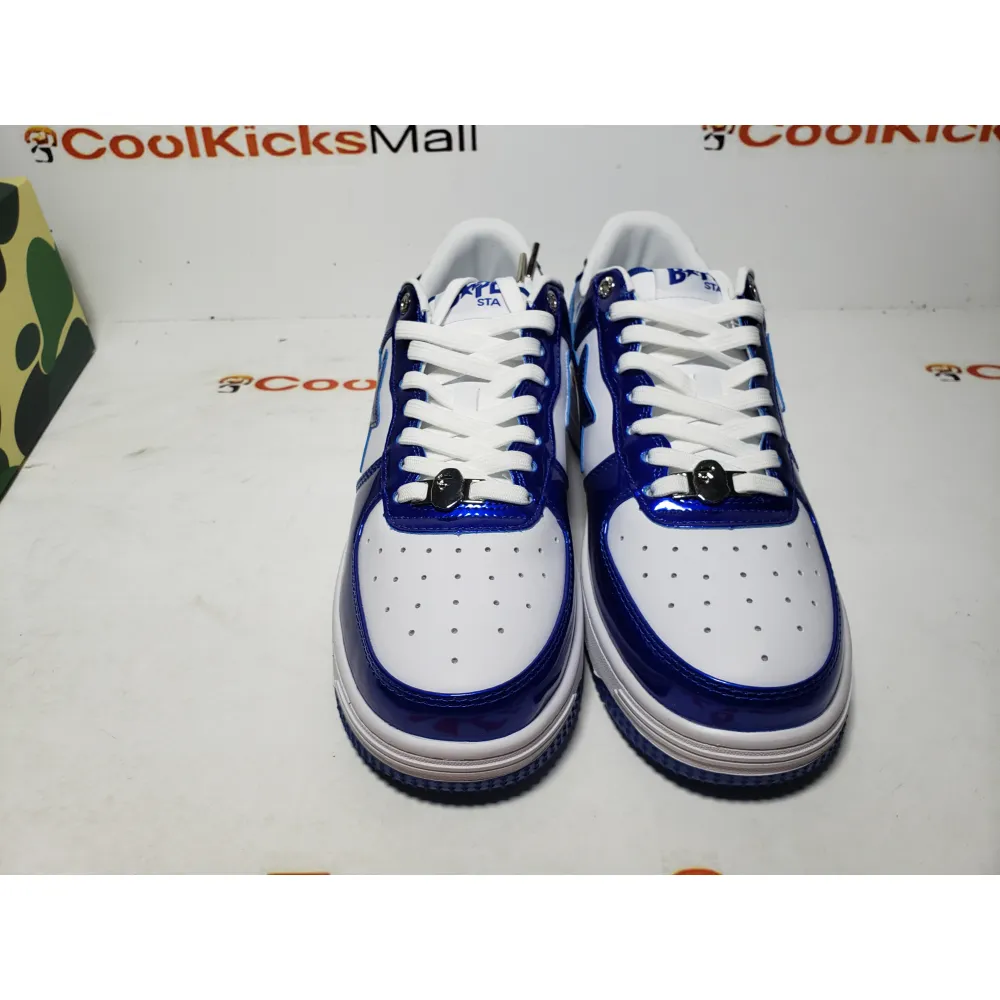 Special Sale A Bathing Ape Bape Sta Low Blue and White Mirror Finish 1170-191-022