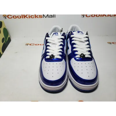 Special Sale A Bathing Ape Bape Sta Low Blue and White Mirror Finish 1170-191-022 02