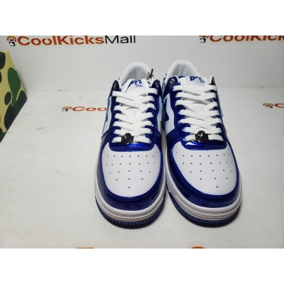 Special Sale A Bathing Ape Bape Sta Low Blue and White Mirror Finish 1170-191-022 02