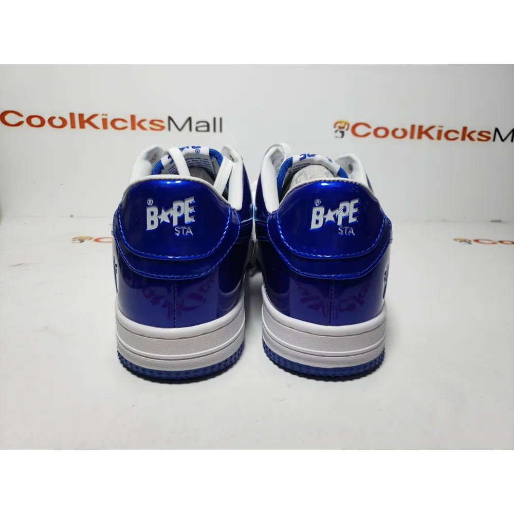 Special Sale A Bathing Ape Bape Sta Low Blue and White Mirror Finish 1170-191-022