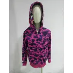 BAPE Color Camo Shark Full Zip Hoodie Purple