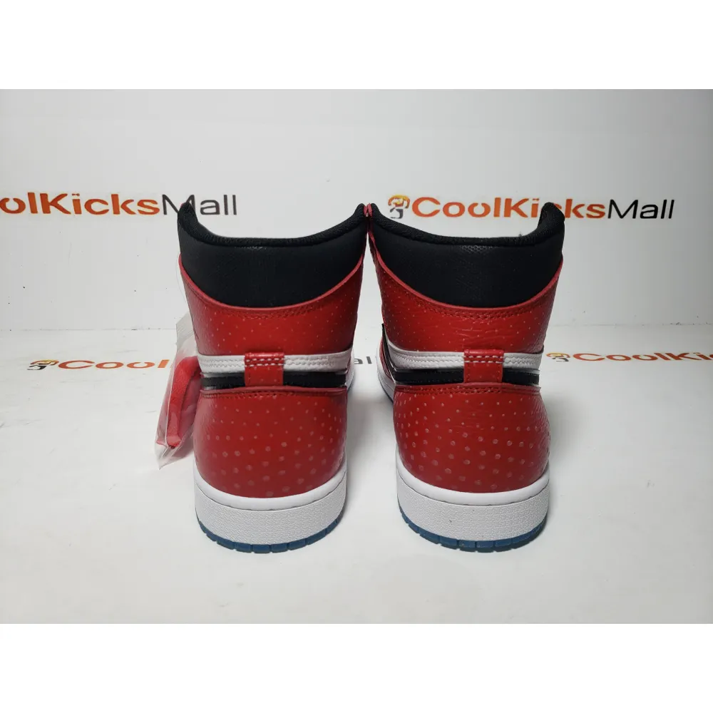 Coolkicks PKGoden Air Jordan 1 Retro High Spider Man Origin Story,555088-602