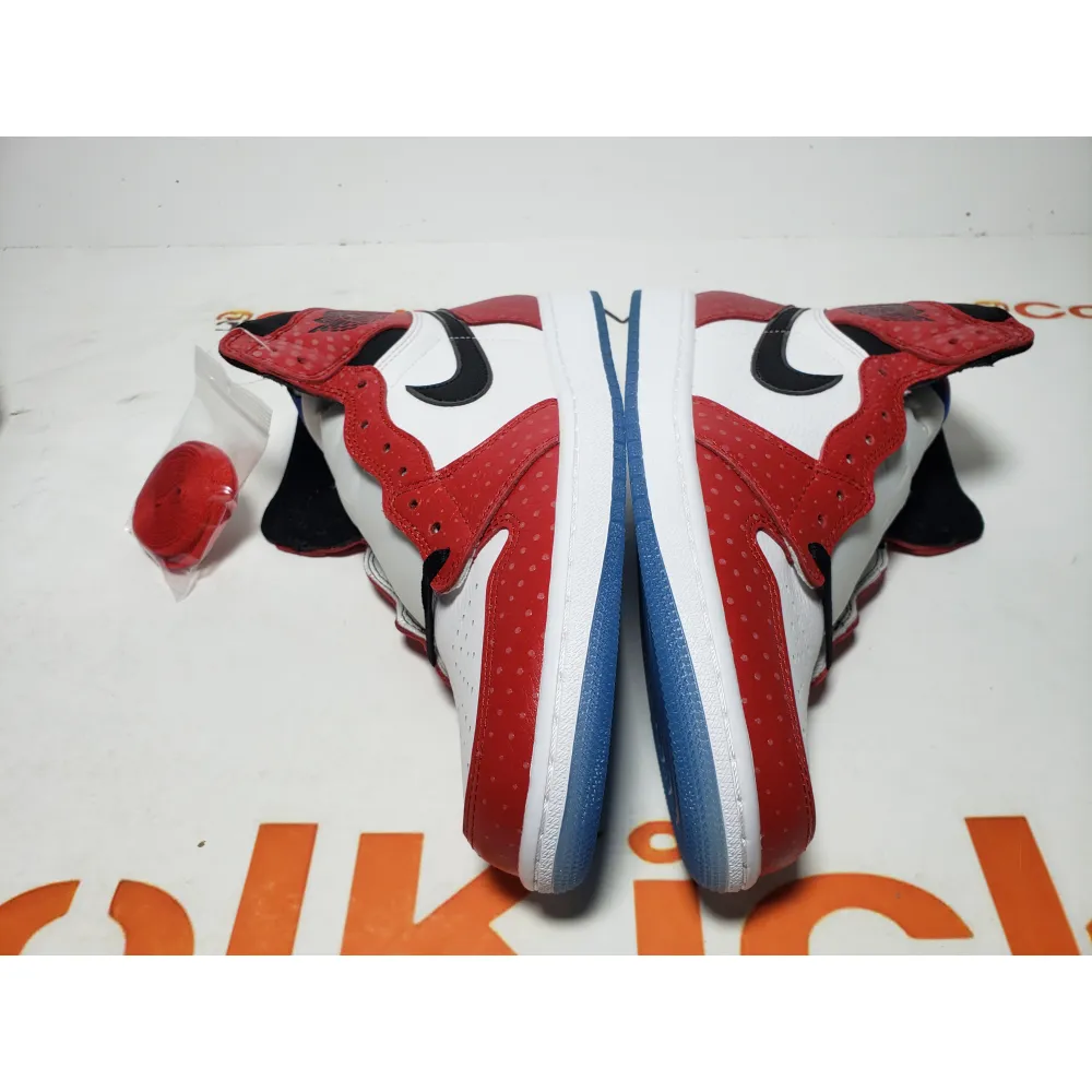 Coolkicks PKGoden Air Jordan 1 Retro High Spider Man Origin Story,555088-602
