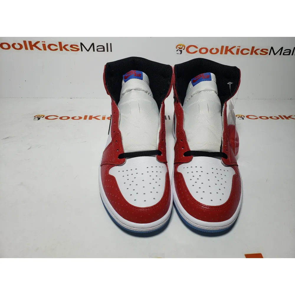 Coolkicks PKGoden Air Jordan 1 Retro High Spider Man Origin Story,555088-602