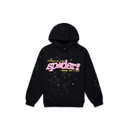 Sp5der P*NK V2 Hoodie Black 01
