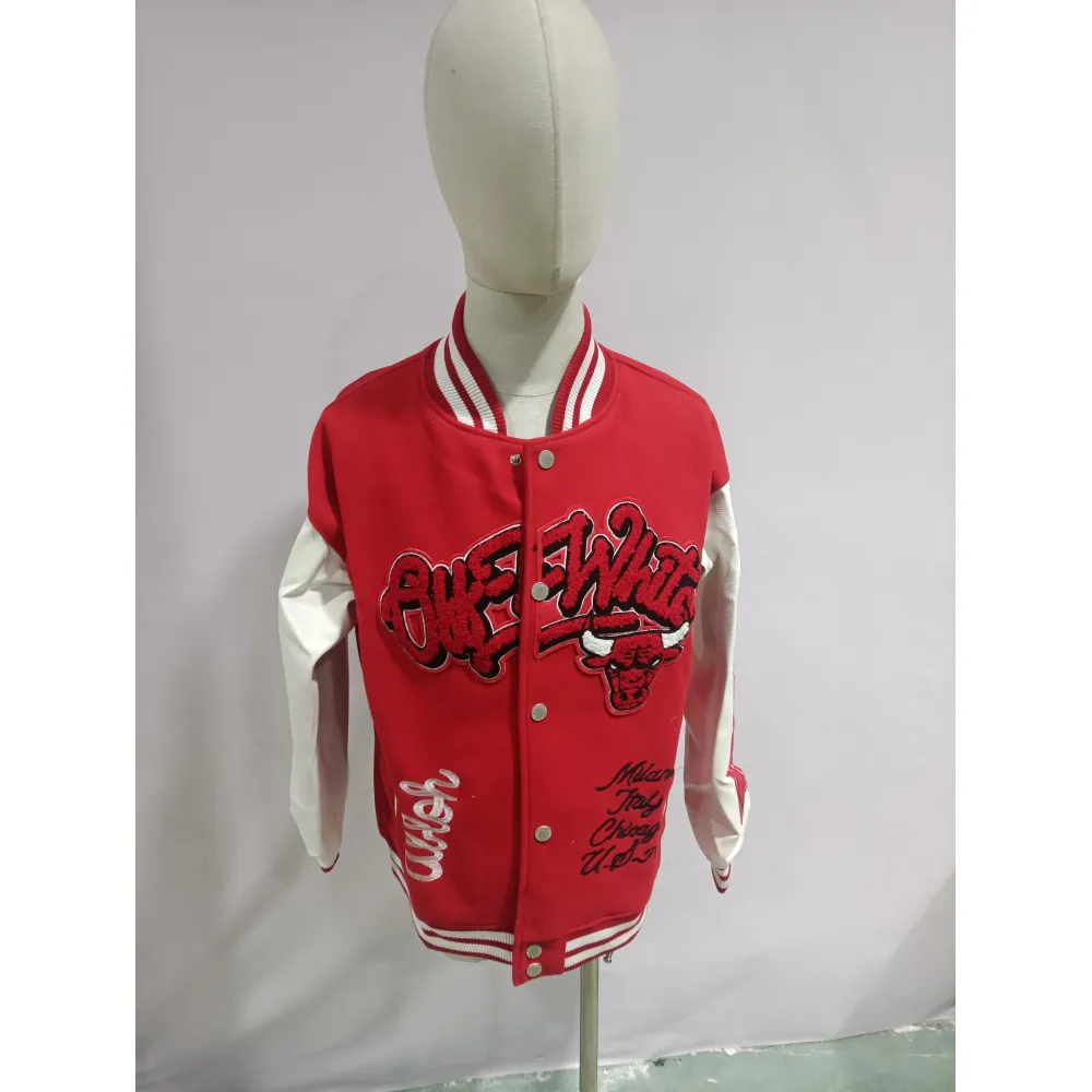 OFF-WHITE C/O Chicago Bulls Varsity Jacket