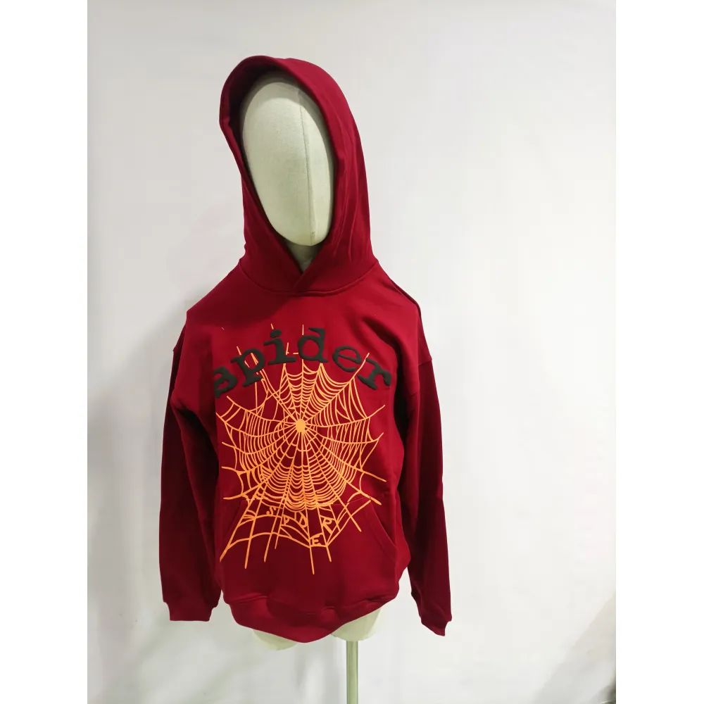 Sp5der Worldwide Hoodie RED(M),3825