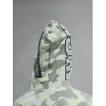 BAPE classic black and white camouflage splicing luminous hoodie 1902