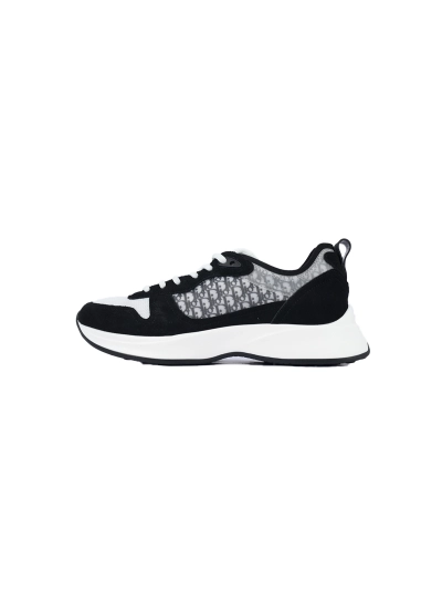 PKGoden Dior B25 Oblique Runner Sneaker Black Suede 01
