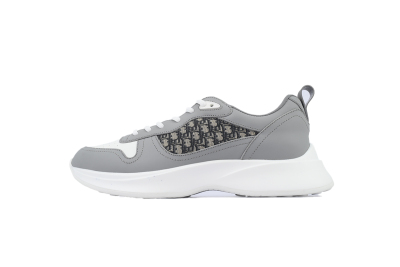PKGoden Dior B25 Runner Grey Smooth Calfskin Oblique Jacquard 01