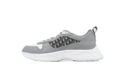 PKGoden Dior B25 Runner Grey Smooth Calfskin Oblique Jacquard 01