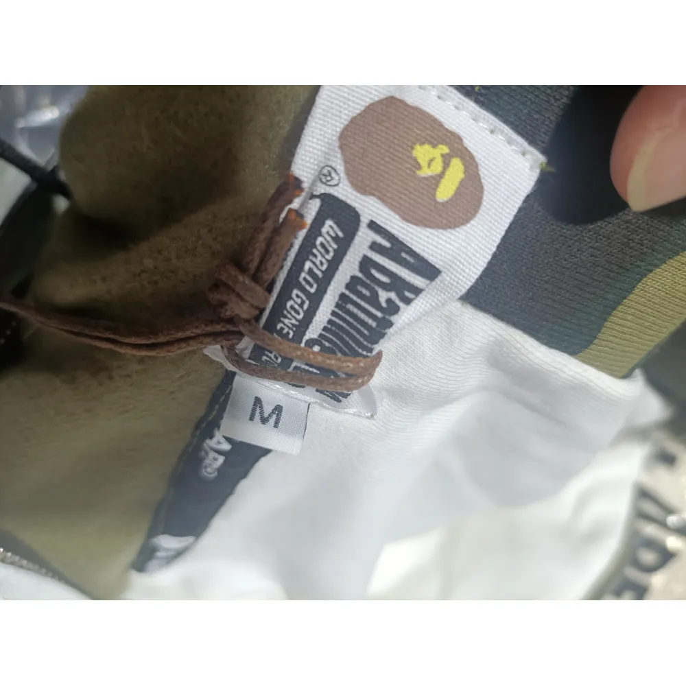 BAPE co-branded hell kitty camouflage zipper hoodie green