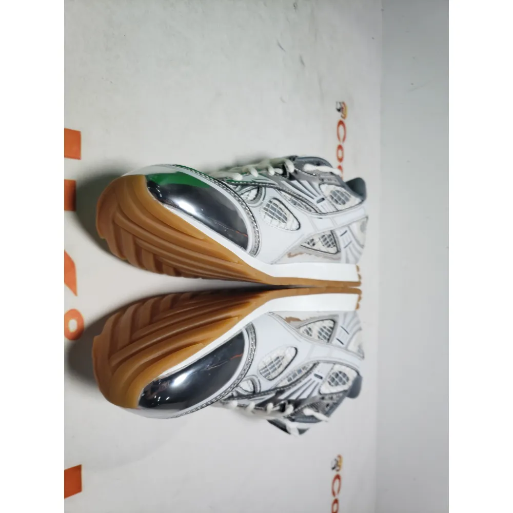 PKGoden Bottega Veneta Orbit low cut casual running shoes Silver