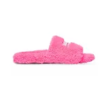 Flash sale| Balenciaga Furry Slide Black/White/Pink