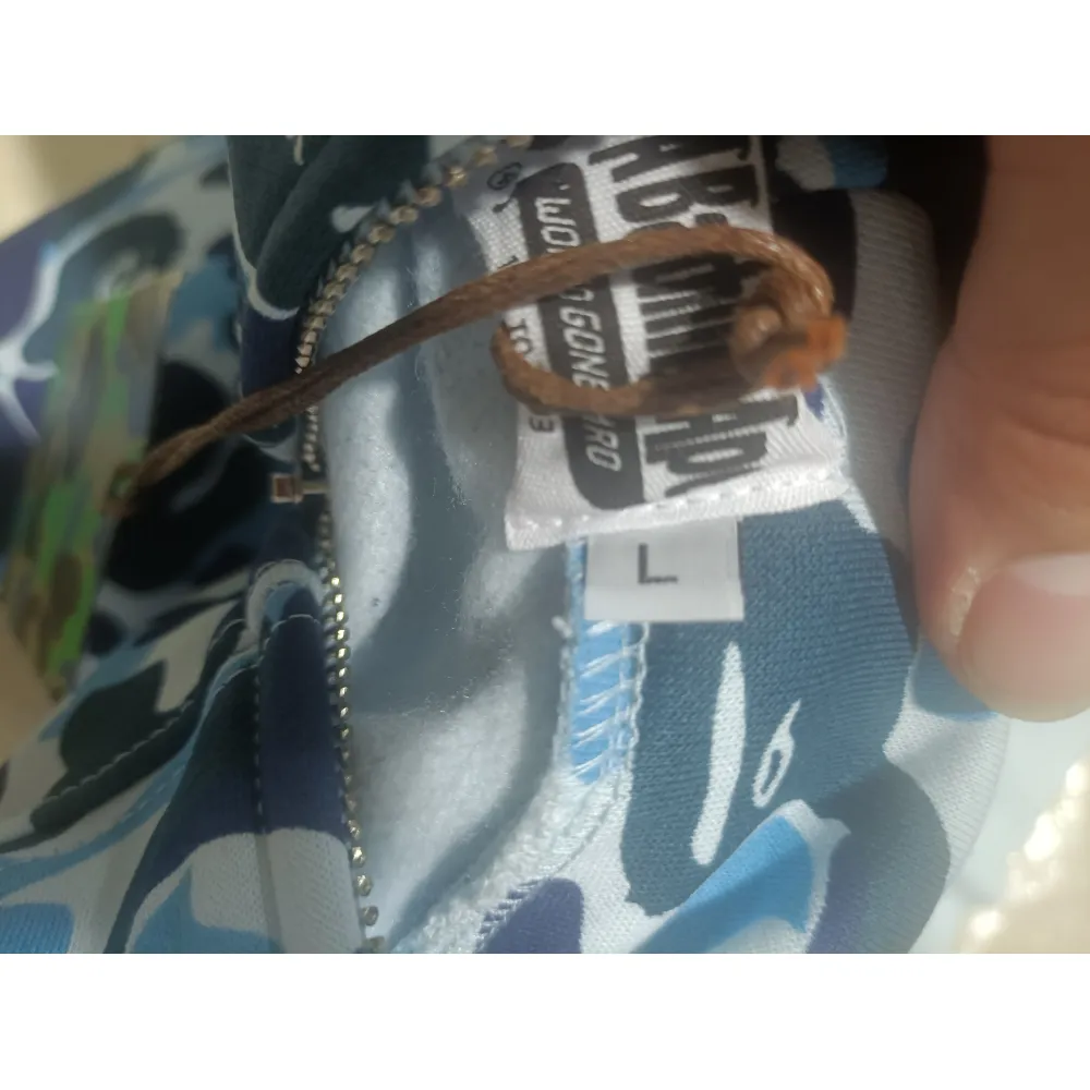BAPE Big ABC Camo Shark Full Zip Hoodie Blue