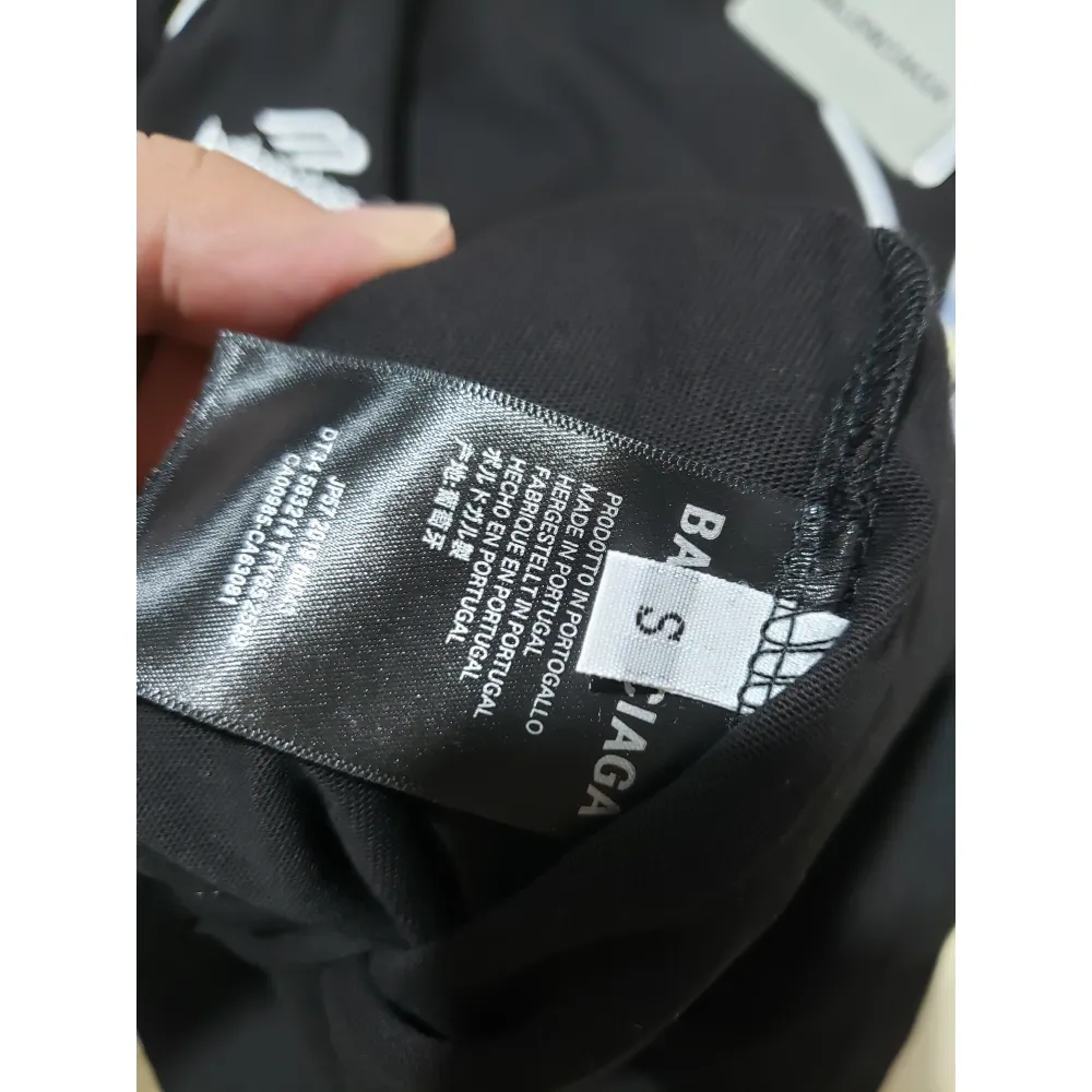 Balenciaga joint Manchester United football embroidered T-Shirts Black